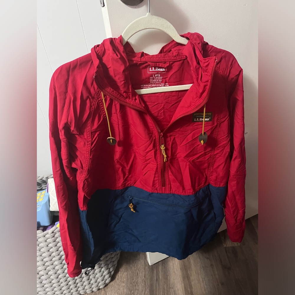 L.L. Bean Red and Blue Women's Jacket - Picture 1 of 3